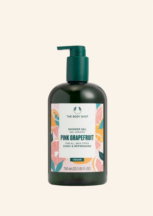 Roze grapefruit douchegel