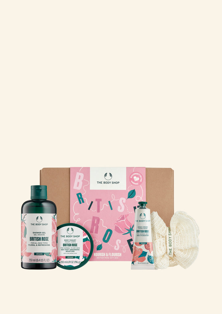 Nourish & Flourish British Rose Gift Set