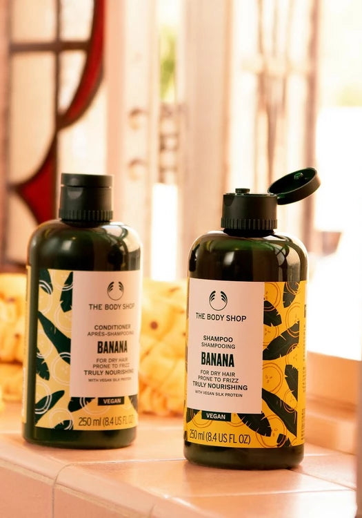 Bananen voedende shampoo